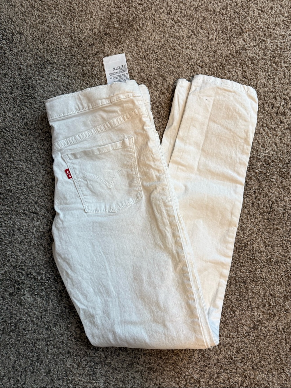 Levi's White Skinny Jeans